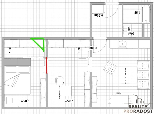 Prodej bytu 2+kk 51 m² - foto 7