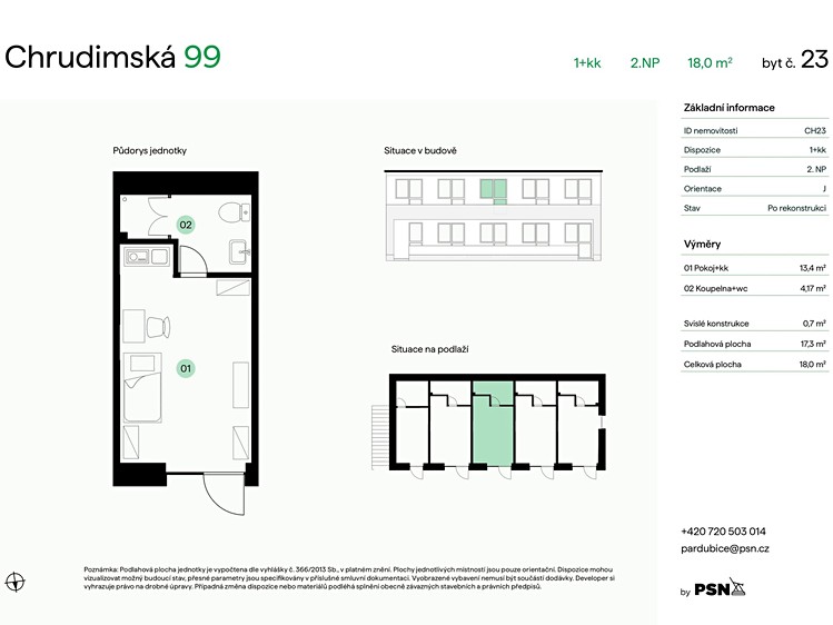 Prodej bytu 1+kk 17 m² - foto 2