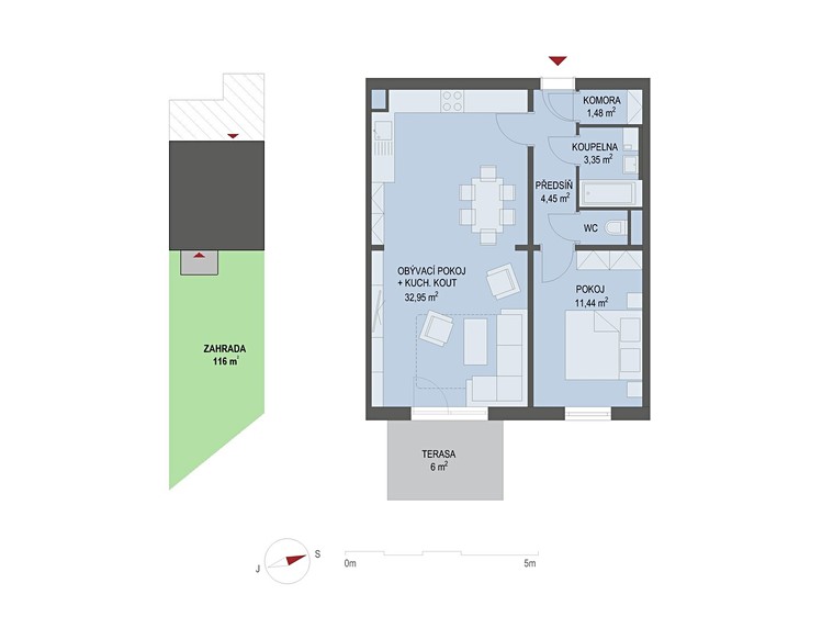 Prodej bytu 2+kk 55 m² - foto 6