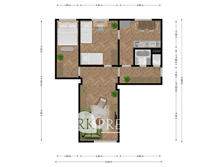 Prodej bytu 3+1 57 m² (Jednopodlažní) - foto 4