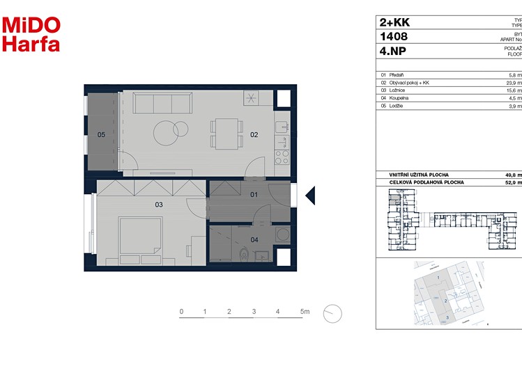 Prodej bytu 2+kk 53 m² (Jednopodlažní) - foto 3