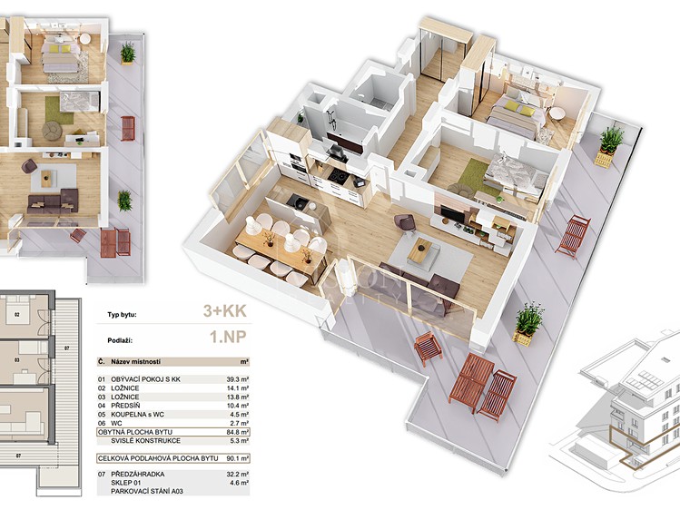 Prodej bytu 3+kk 85 m² - foto 1
