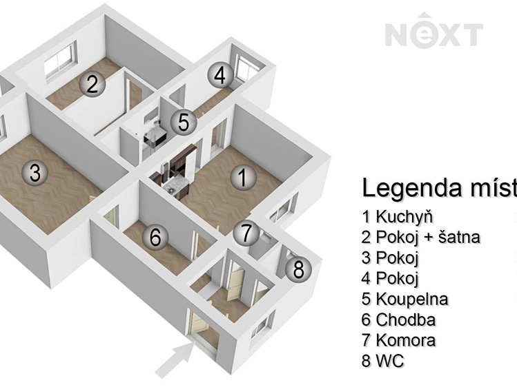 Prodej bytu 3+1 98 m² - foto 4