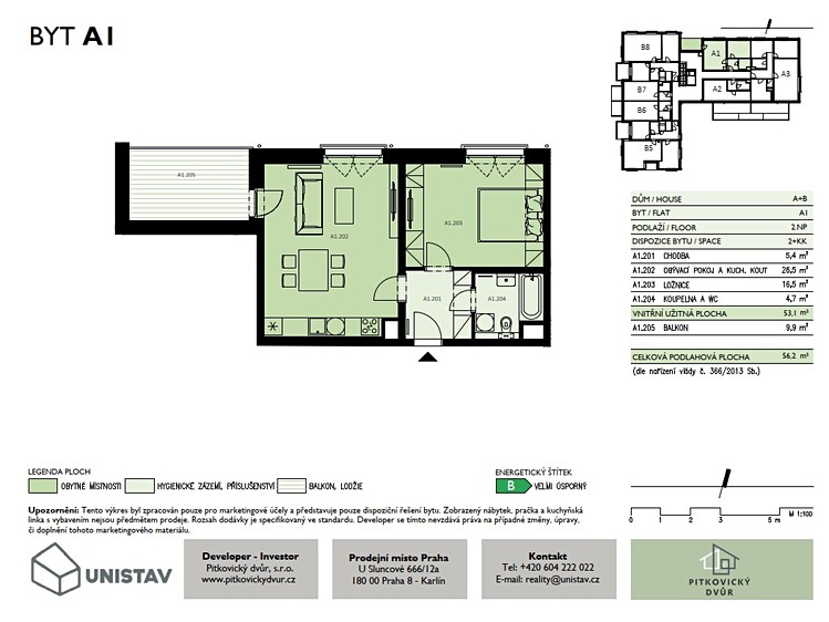 Prodej bytu 2+kk 53 m² (Jednopodlažní) - foto 7