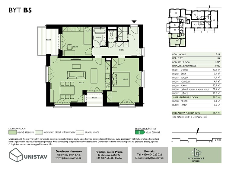 Prodej bytu 3+kk 91 m² (Jednopodlažní) - foto 6