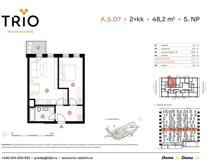 Prodej bytu 2+kk 48 m² - foto 2