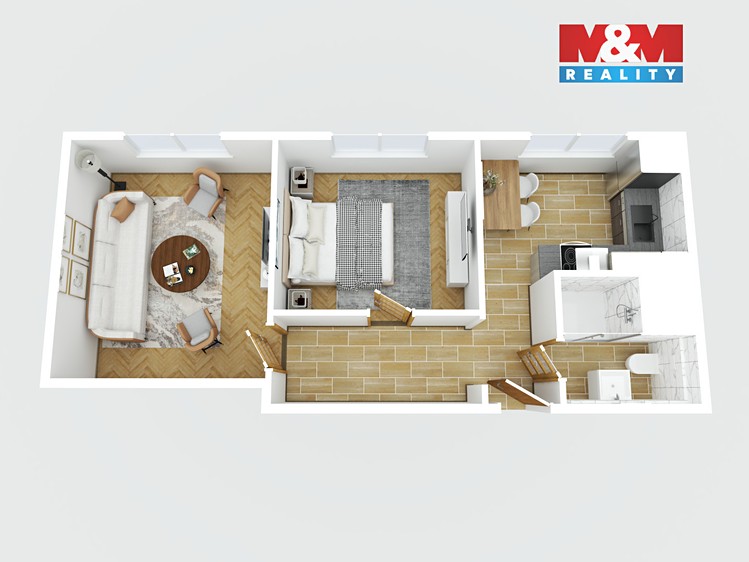 Prodej bytu 2+1 44 m² - foto 2