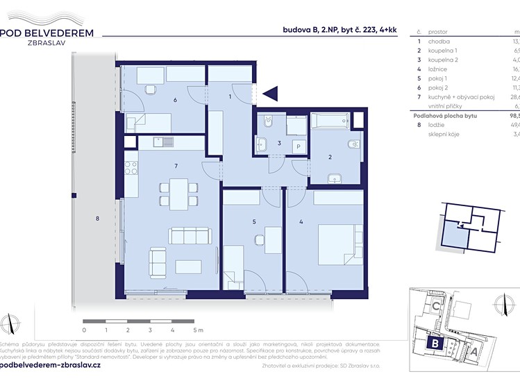 Prodej bytu 4+kk 99 m² (Jednopodlažní) - foto 5