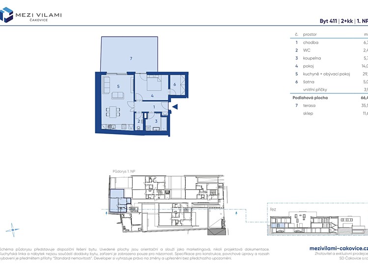 Prodej bytu 2+kk 66 m² (Jednopodlažní) - foto 7