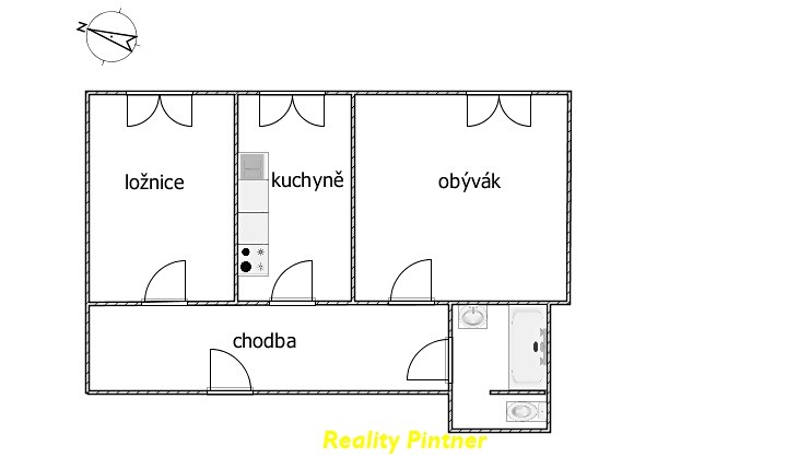 Prodej bytu 2+1 52 m² - foto 4