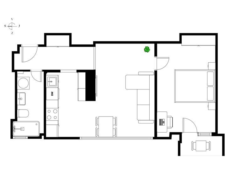 Prodej bytu 2+kk 50 m² - foto 3