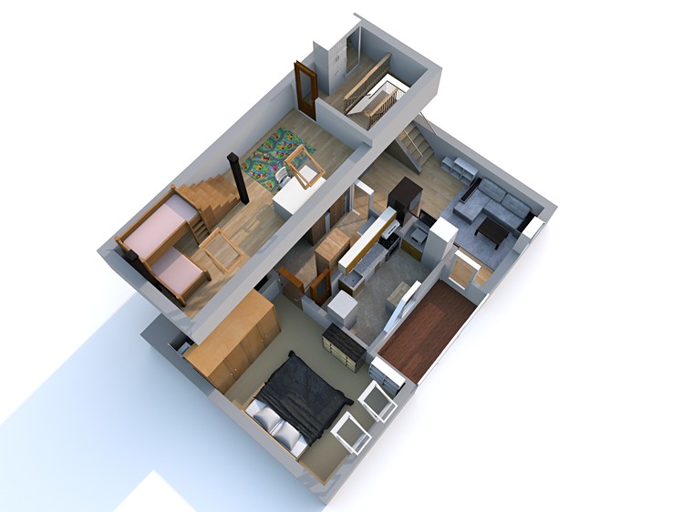 Prodej bytu 3+1 82 m² (Mezonet) - foto 4