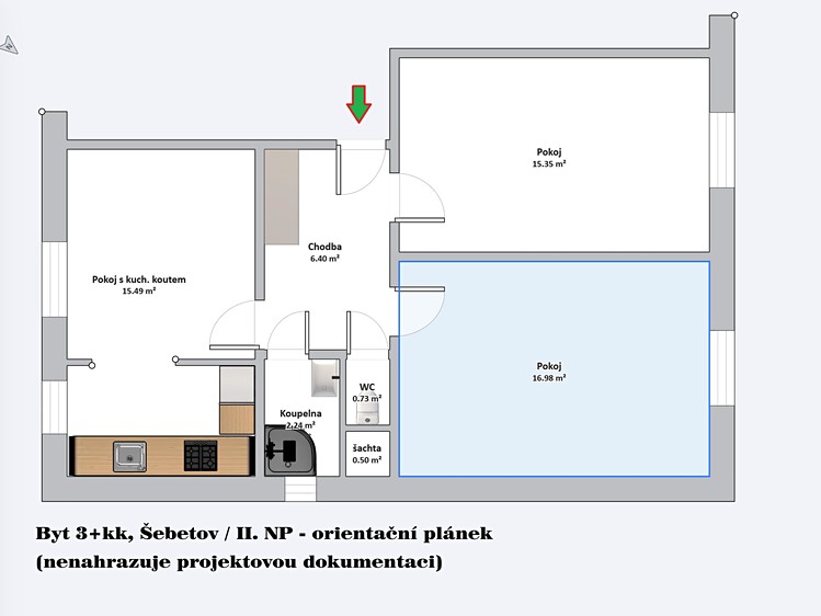 Prodej bytu 2+1 76 m² - foto 8