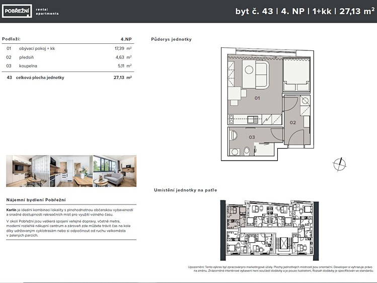 Pronájem bytu 1+kk 27 m² - foto 8