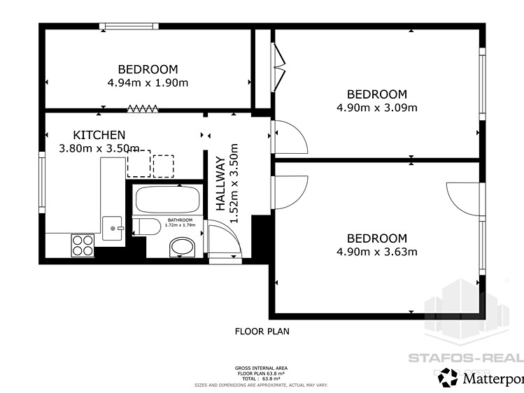 Pronájem bytu 3+1 60 m² - foto 3