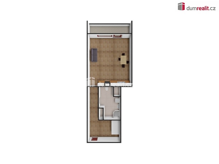 Pronájem bytu 1+kk 37 m² - foto 7