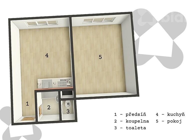 Pronájem bytu 1+1 35 m² - foto 5
