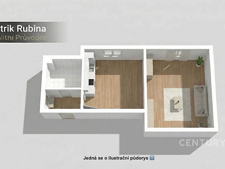 Pronájem bytu 2+kk 40 m² - foto 7