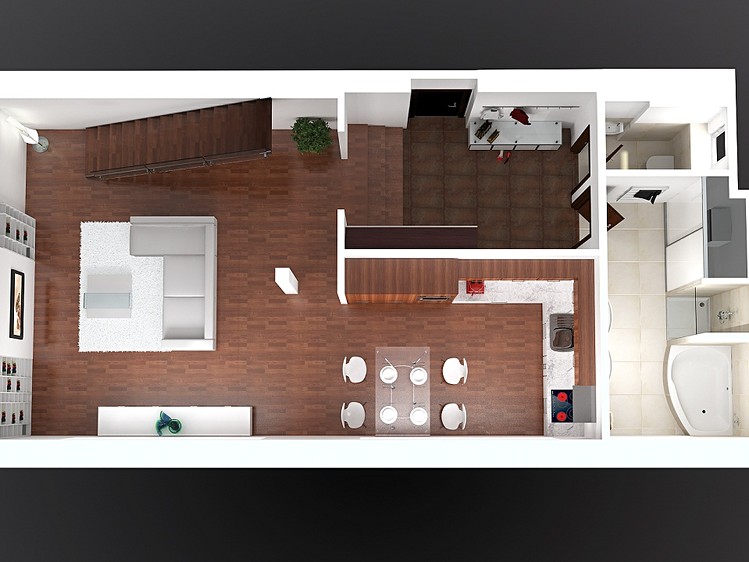 Pronájem bytu 2+kk 103 m² (Podkrovní) - foto 7