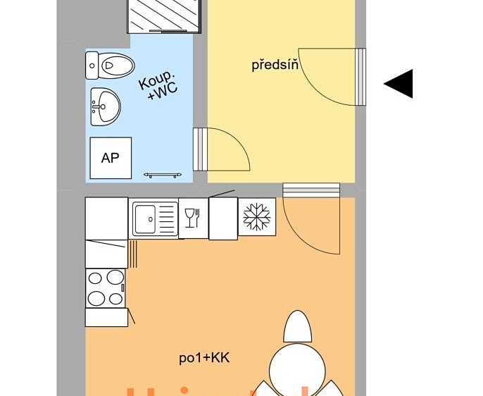 Pronájem bytu 2+kk 42 m² - foto 8