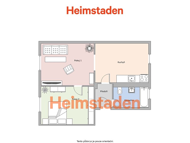 Pronájem bytu 2+1 49 m² - foto 6