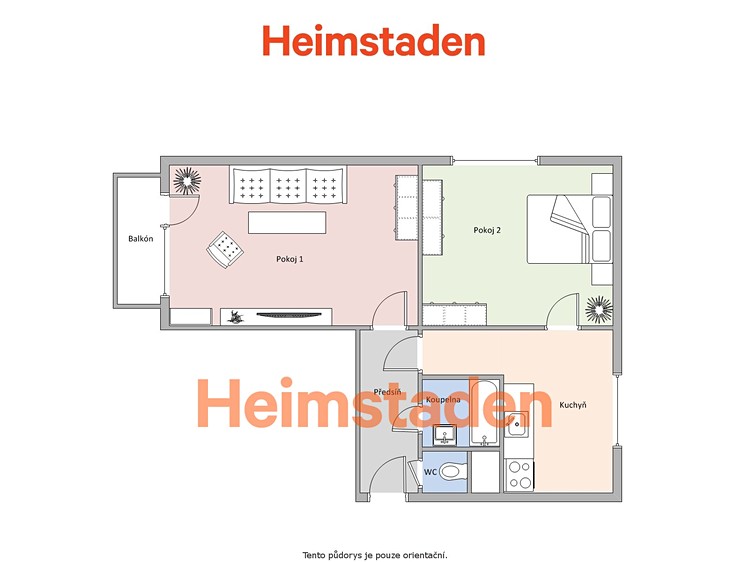 Pronájem bytu 2+1 52 m² - foto 7