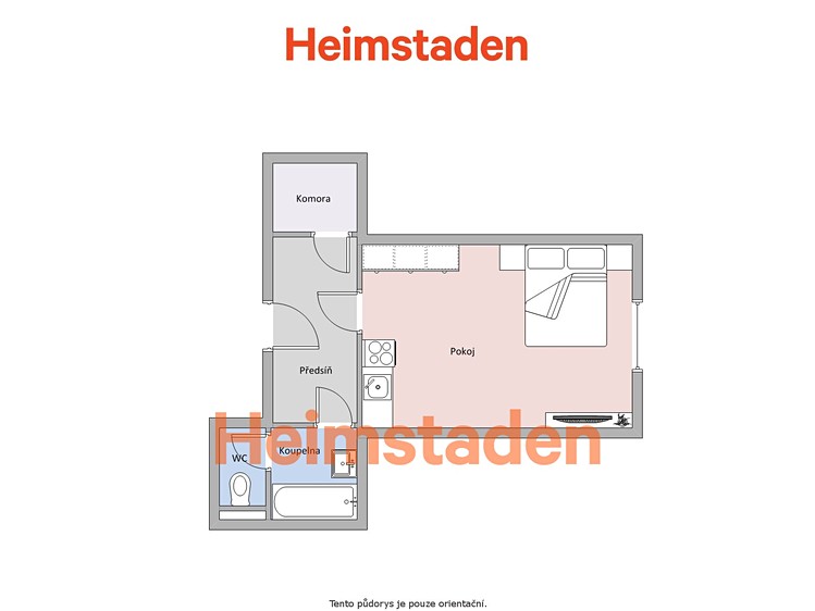 Pronájem bytu 1+kk 24 m² - foto 6