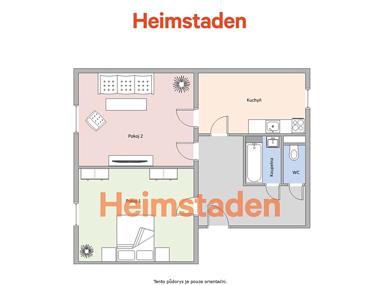 Pronájem bytu 2+1 56 m² - foto 6