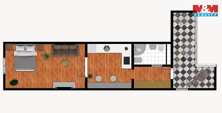 Pronájem bytu 1+1 35 m² - foto 6