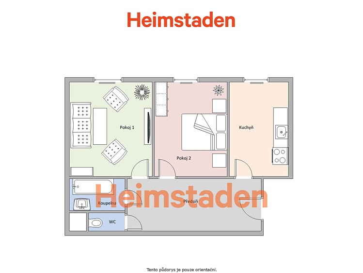 Pronájem bytu 2+1 57 m² - foto 7