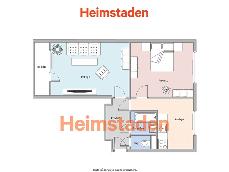 Pronájem bytu 2+1 53 m² - foto 7