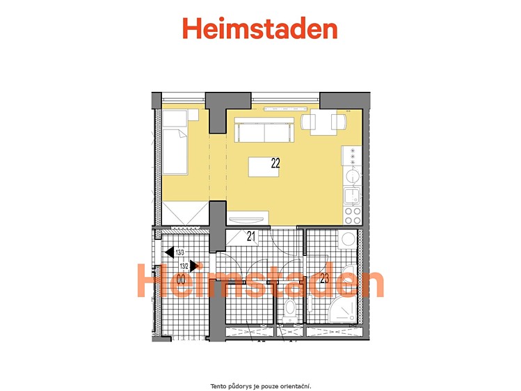 Pronájem bytu 1+kk 33 m² - foto 6