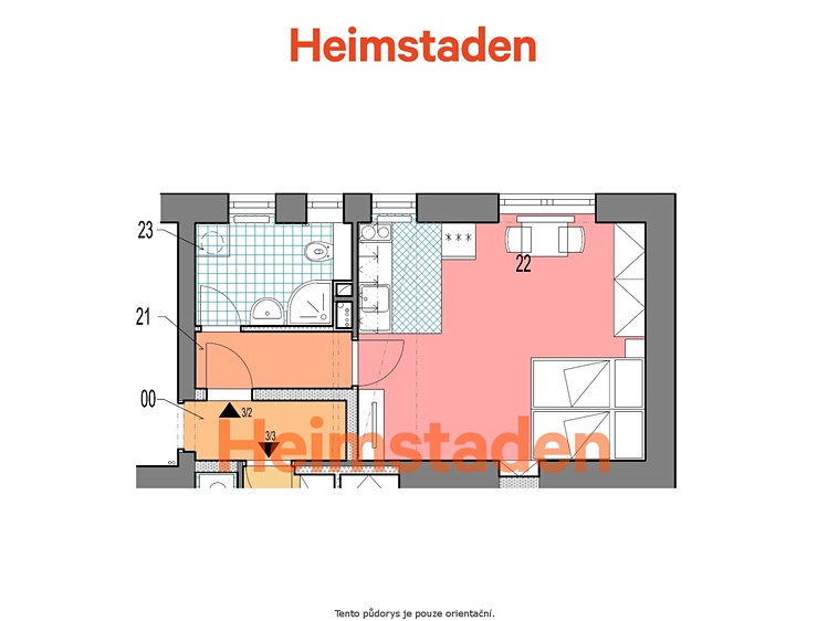 Pronájem bytu 1+kk 30 m² - foto 7