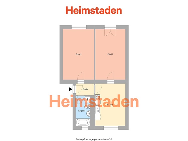 Pronájem bytu 2+1 48 m² - foto 8