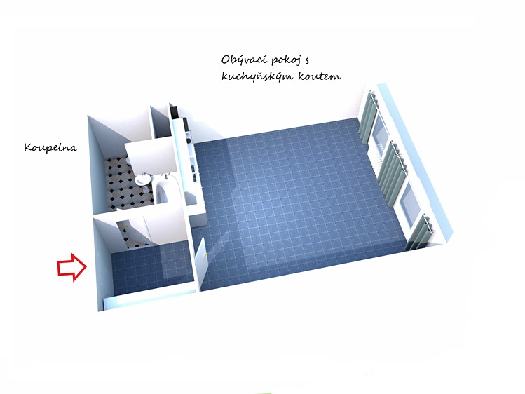 Pronájem bytu 1+kk 32 m² (Jednopodlažní) - foto 8