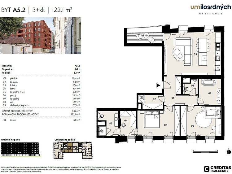 Pronájem bytu 3+kk 114 m² - foto 7