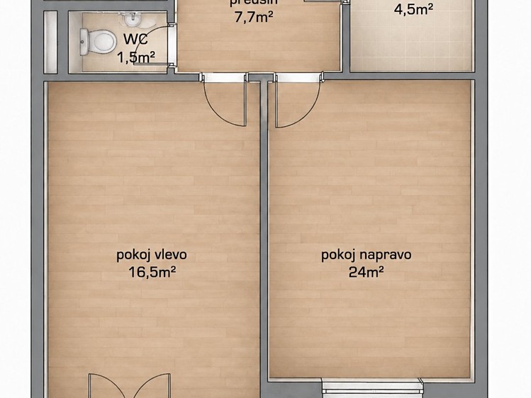 Pronájem bytu 2+kk 63 m² - foto 4