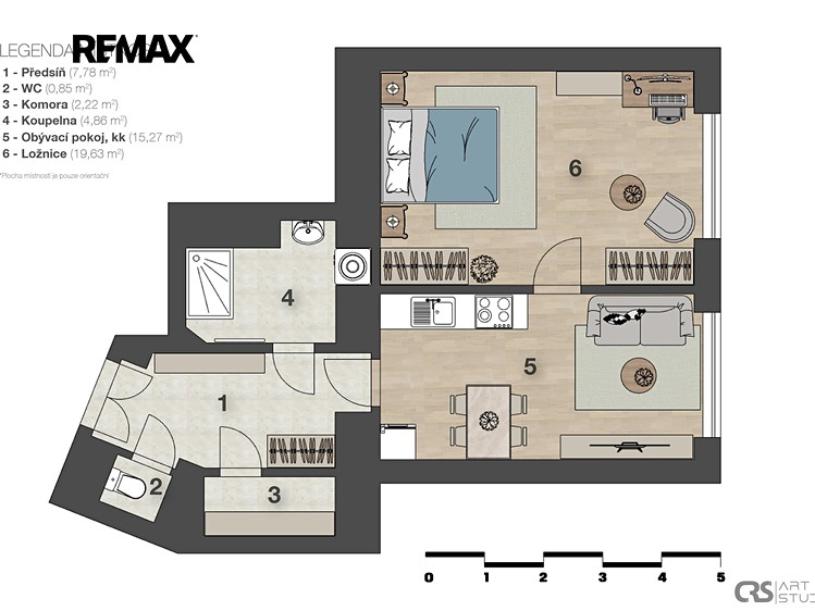 Pronájem bytu 2+kk 48 m² - foto 8