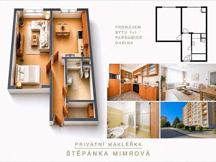 Pronájem bytu 1+1 36 m² (Jednopodlažní) - foto 8