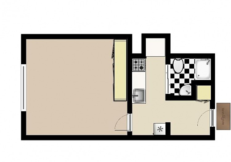 Pronájem bytu 1+kk 27 m² (Podkrovní) - foto 6