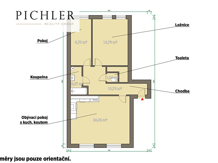 Pronájem bytu 3+kk 77 m² - foto 3