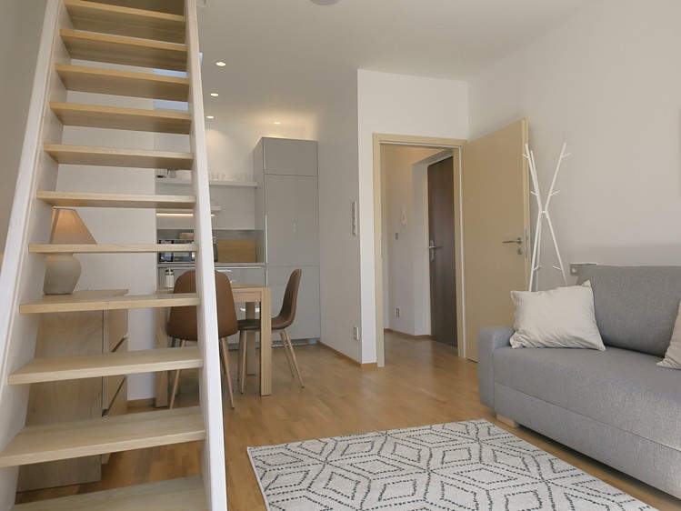 Pronájem bytu 1+kk 31 m² (Podkrovní) - foto 1