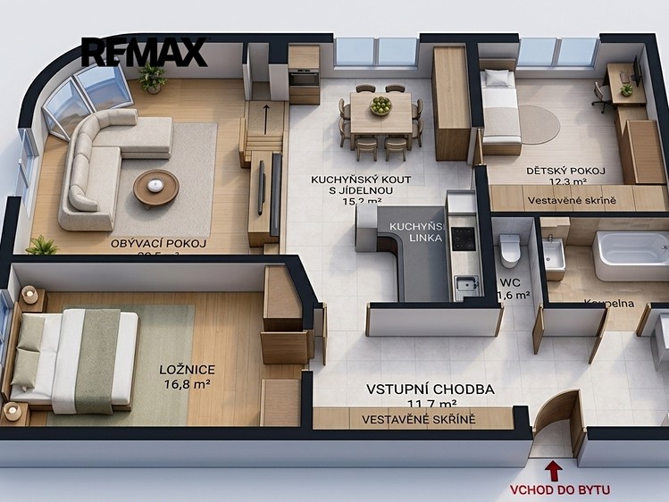 Pronájem bytu 3+kk 99 m² (Loft) - foto 2