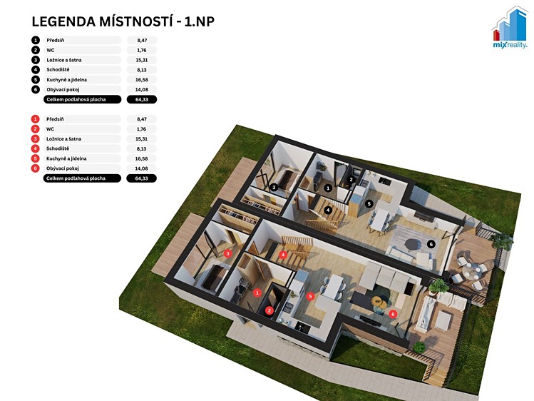 Prodej rodinného domu 124 m², pozemek 330 m² - foto 3