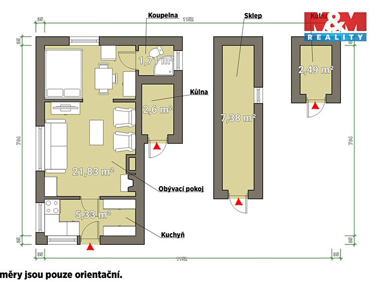 Prodej chaty 31 m², pozemek 35 m² - foto 4
