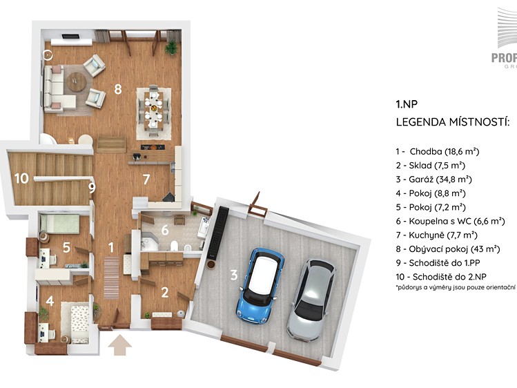 Prodej rodinného domu 285 m², pozemek 1 545 m² - foto 4