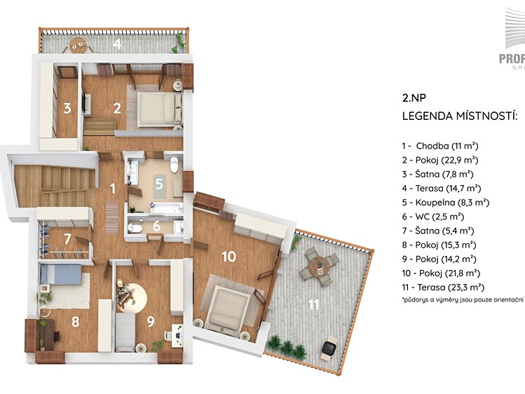 Prodej rodinného domu 285 m², pozemek 1 545 m² - foto 5