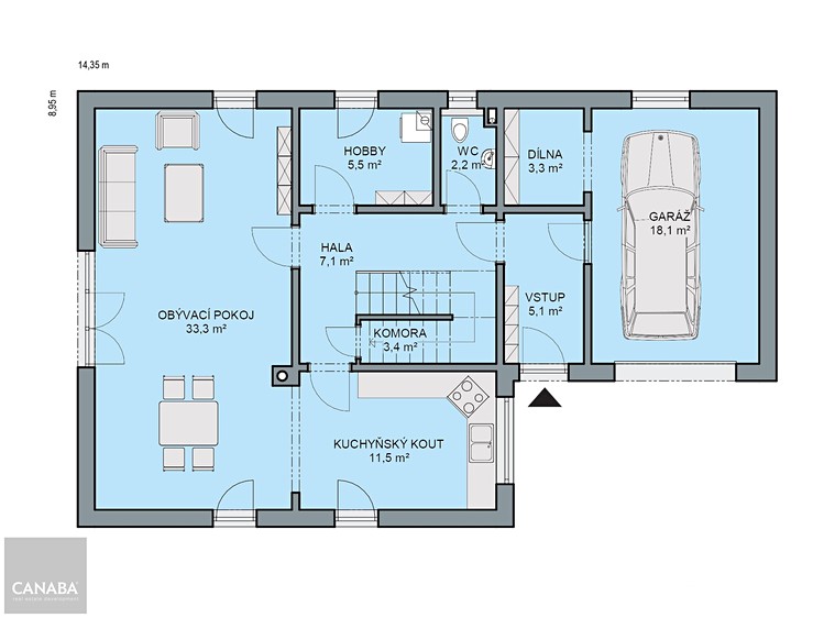 Prodej  rodinného domu 175 m², pozemek 1 030 m² - foto 5