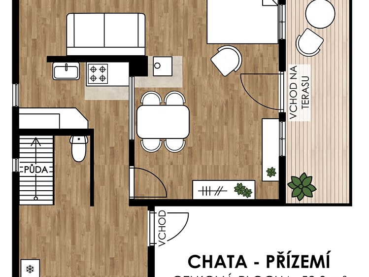 Prodej chaty 116 m², pozemek 430 m² - foto 4