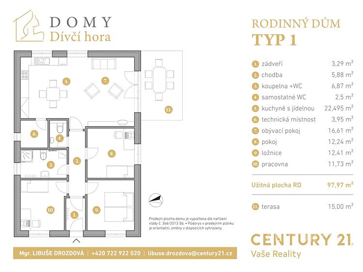 Prodej rodinného domu 98 m², pozemek 805 m² - foto 8